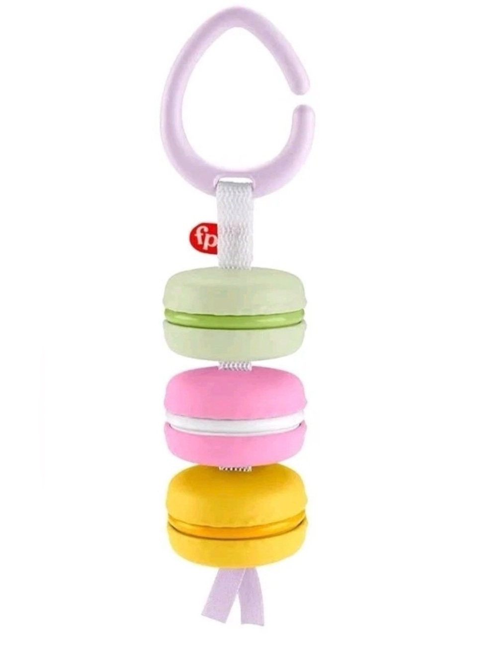 Fisher Price My First Macaron Rattle Teether Baby Toy Bakery Clack & Jingle Gift